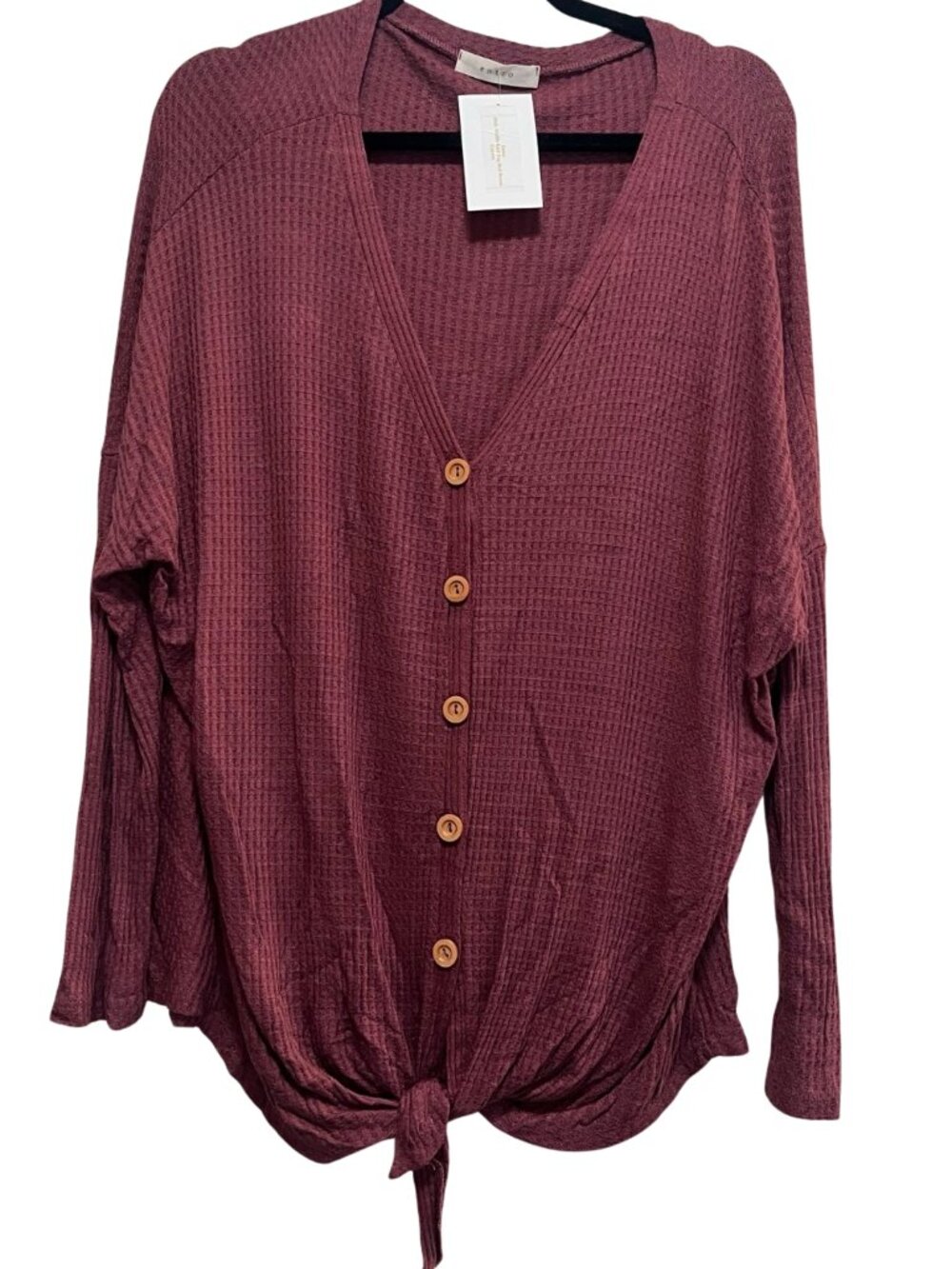 Entro Waffle Knit Top